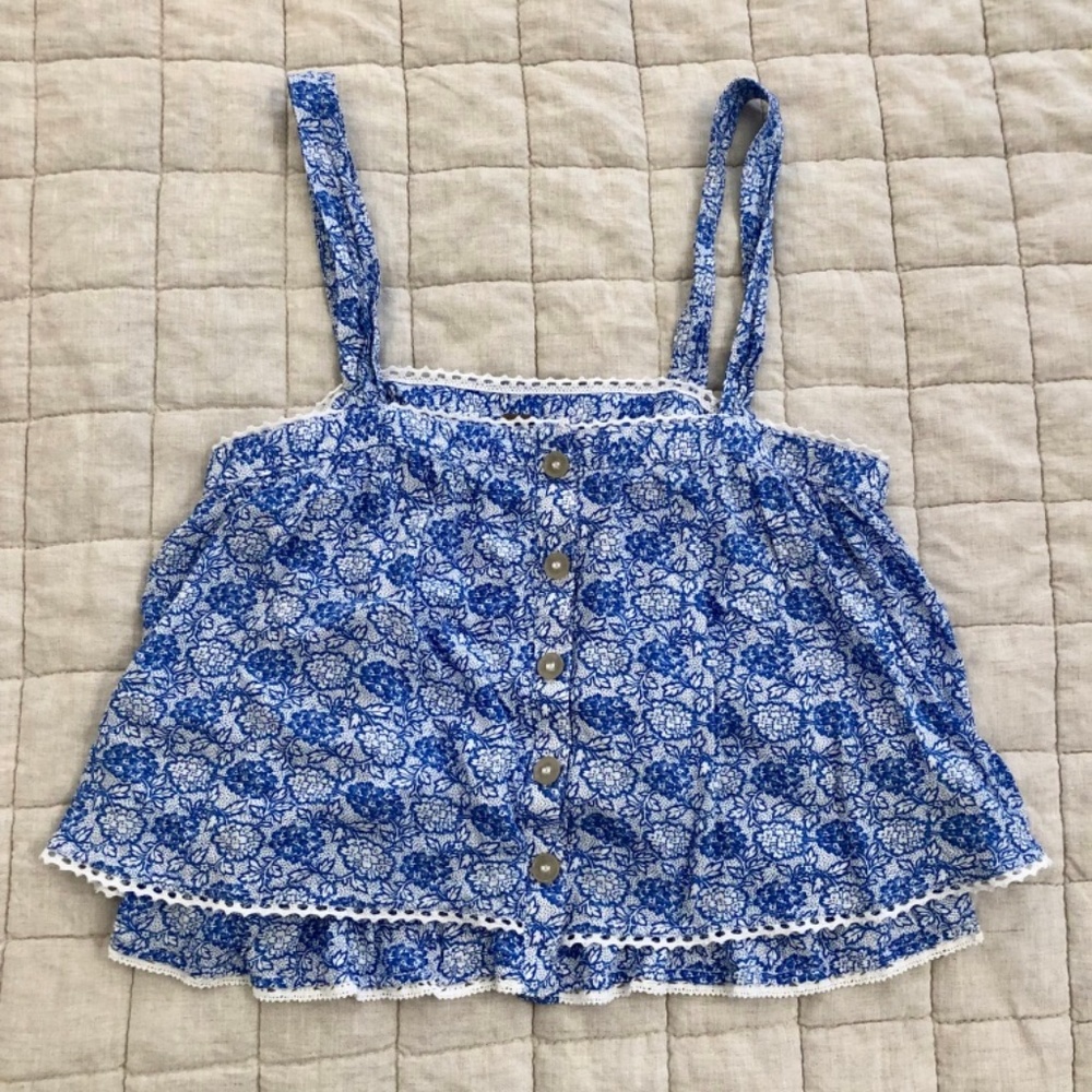 Free People Floral Tank